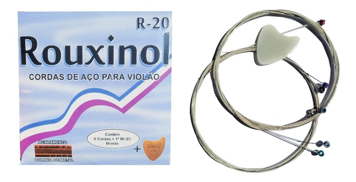 Cordas de Aço para Violão Rouxinol 3
