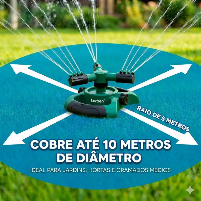Aspersor Irrigador 360 Graus 5