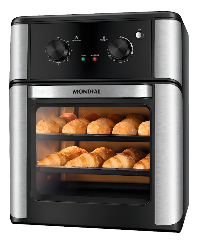 Fritadeira Air Fryer Forno Oven 12L Mondial Preto 2000W 1