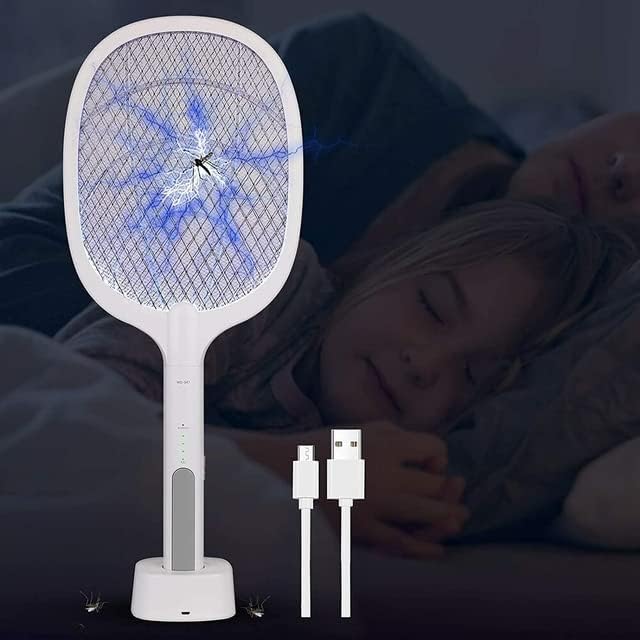 Raquete Elétrica Recarregável Bivolt Mata Pernilongos e Moscas Surdefens 4