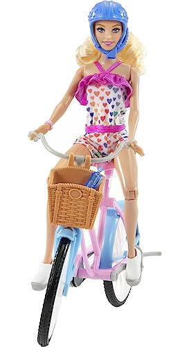 Barbie Conjunto de Brinquedo Bicicleta com Boneca 4