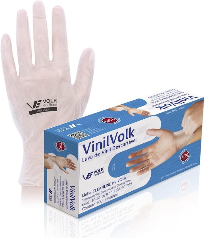 Luva Vinil Sem Amido Saúde B 1