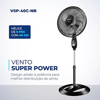 Ventilador Coluna Super Power 40 cm  2