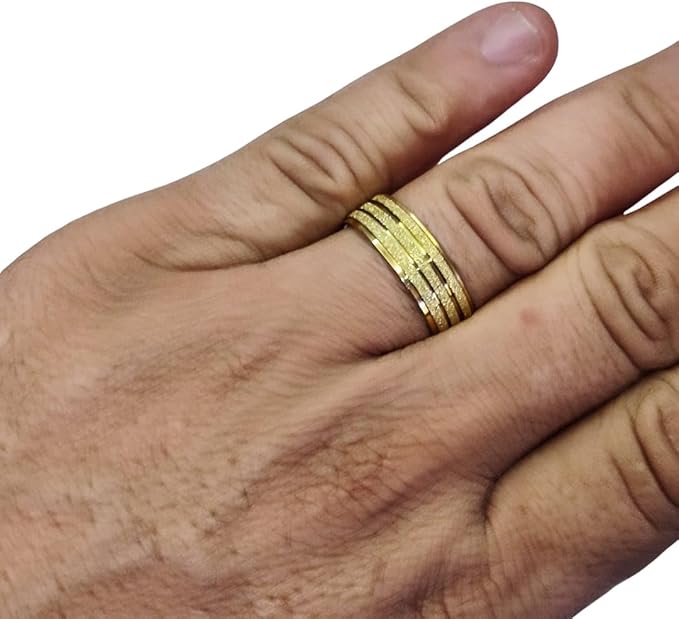 Aliança de Casamento Banhada a Ouro 18 K Zentty 3
