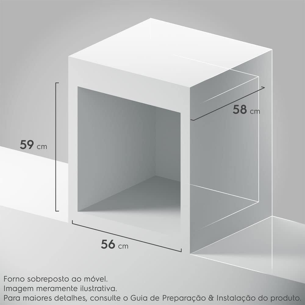 Forno de Embutir Electrolux Elétrico 80 L Efficient com PerfectCook360 5