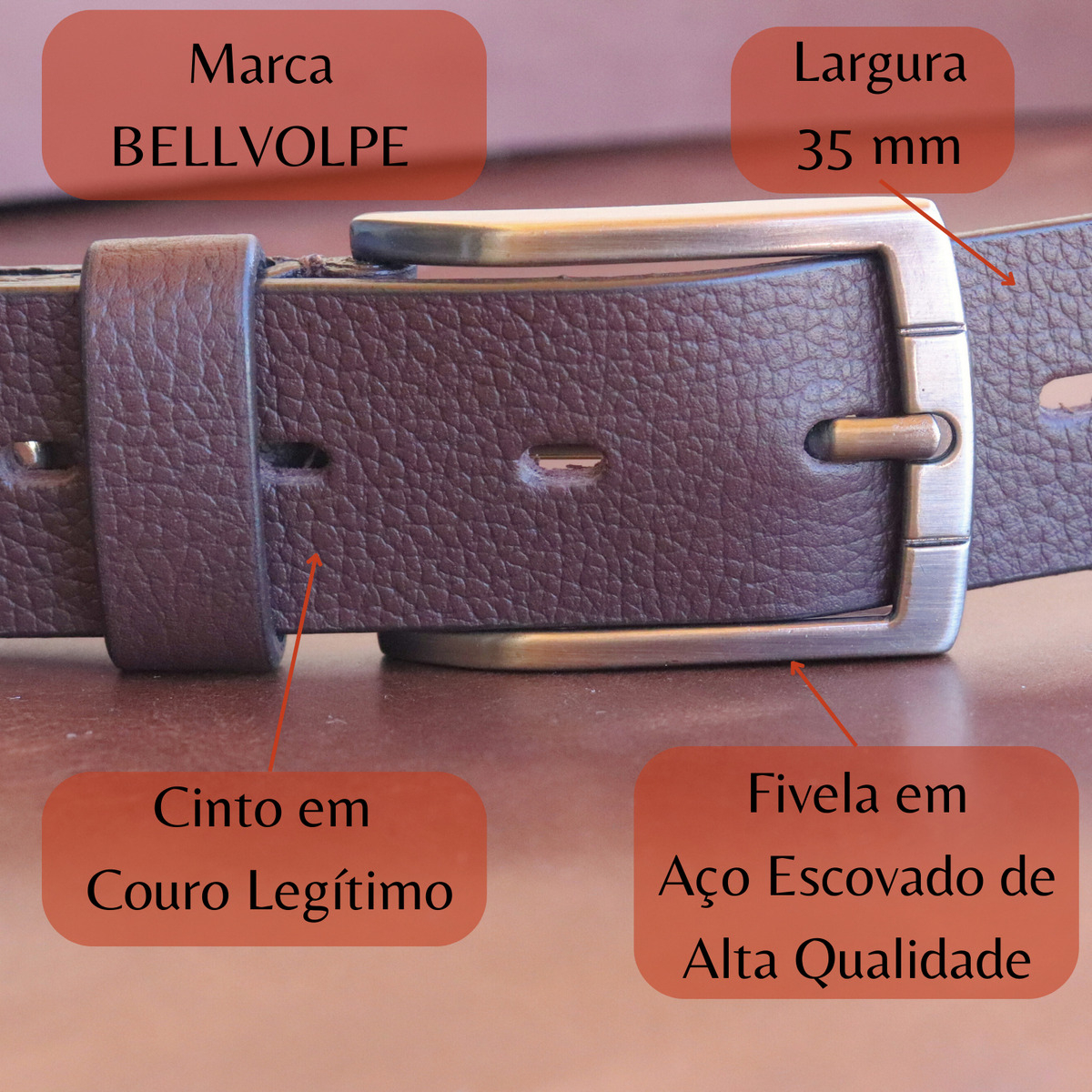 Cinto Masculino Couro Legítimo 4