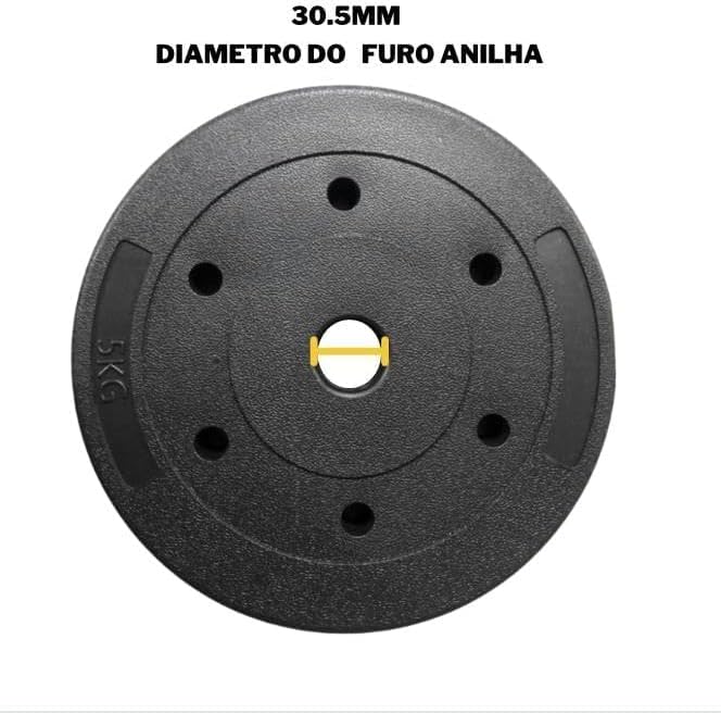 Kit Halteres Ajustáveis 6 em 1 com Barra Central 30 Kg 5