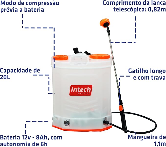 Pulverizador a Bateria 20 L 4