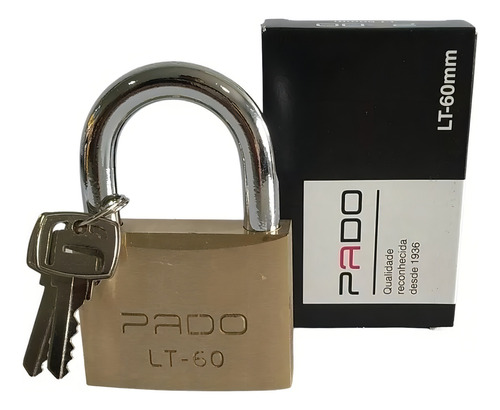 Cadeado Tradicional Latão LT-60 2