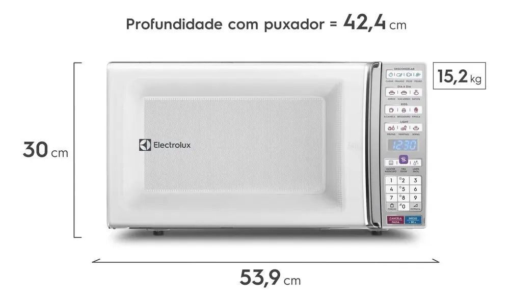 Micro-ondas Electrolux 34 L Branco com Função Tira Odor 2