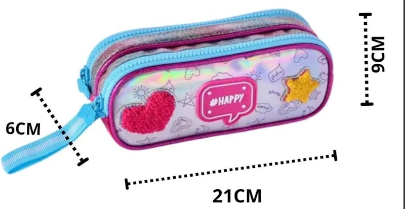 Mochila Infantil com Rodinha Clio Happy G Estojo e Lancheira 4