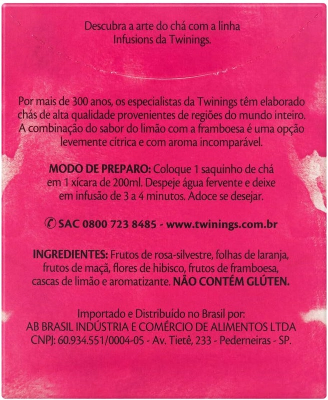 Chá Twinings Limão e Framboesa 4