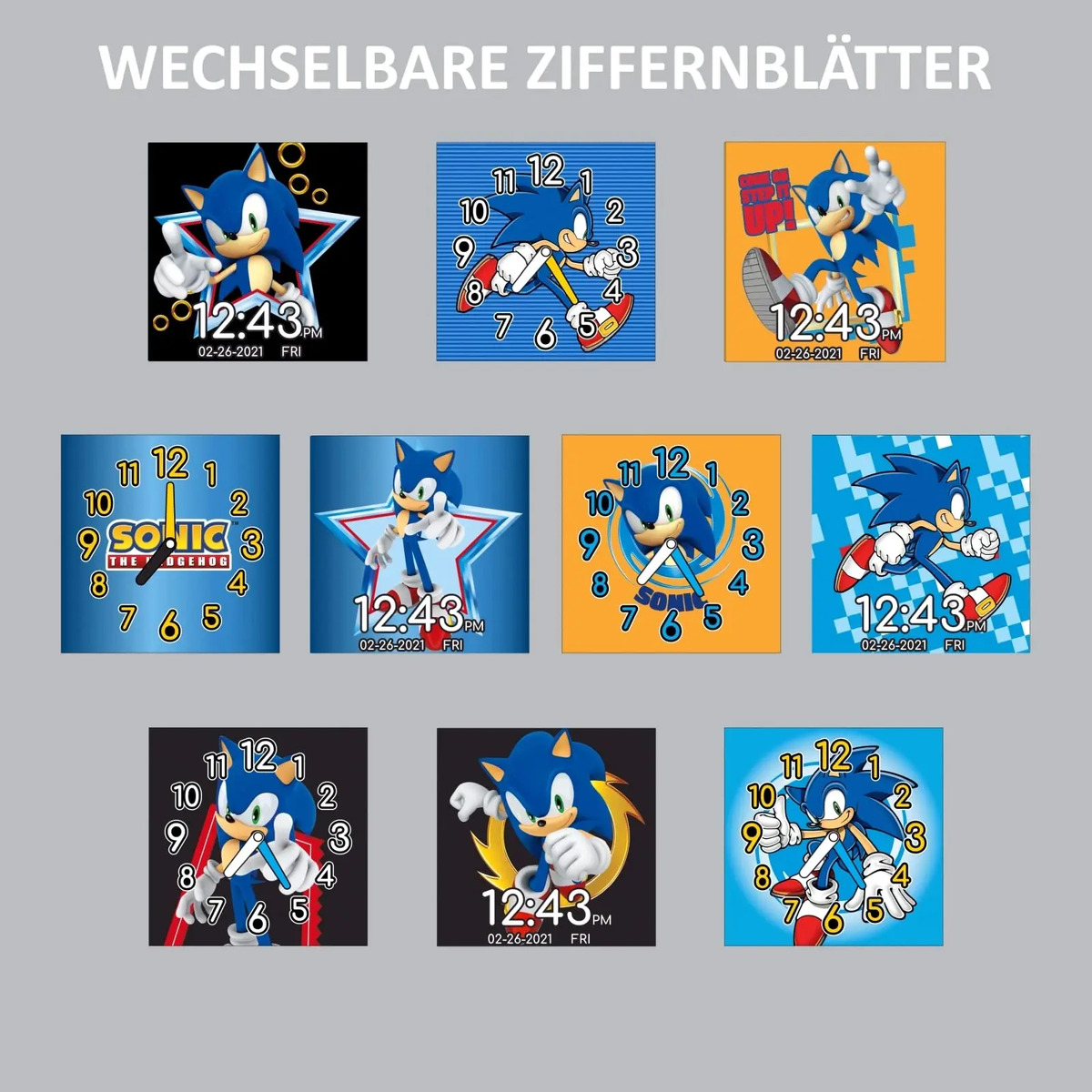 Relógio Inteligente Infantil SEGA Sonic The Hedgehog Accutime 4