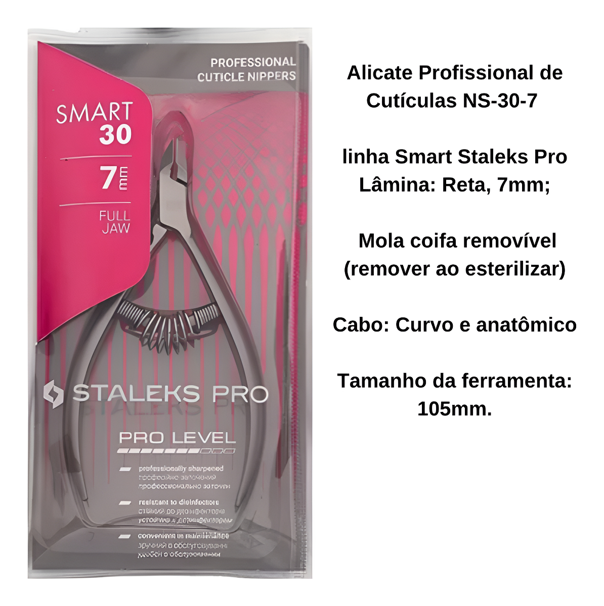 Alicate de Cutícula Staleks Pro NS-30-7 Série Smart 30 2
