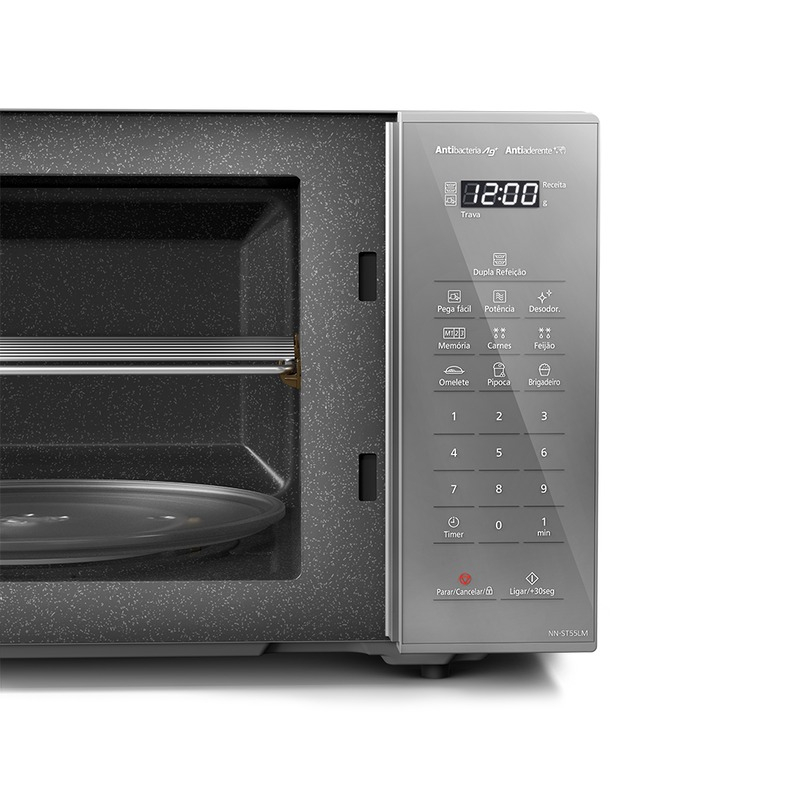 Microondas Panasonic Dupla Refeição 27 L Prata 3