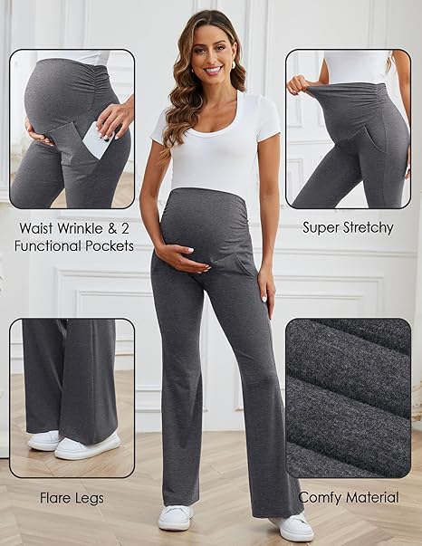 Calça Flare Feminina para Gestante 3