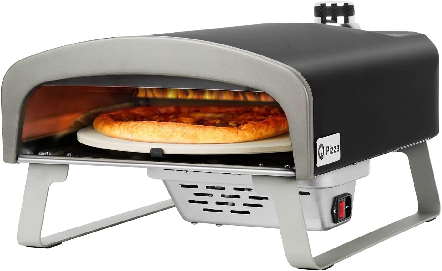 Forno de Pizza a Gás com Pedra Giratória Automática 3