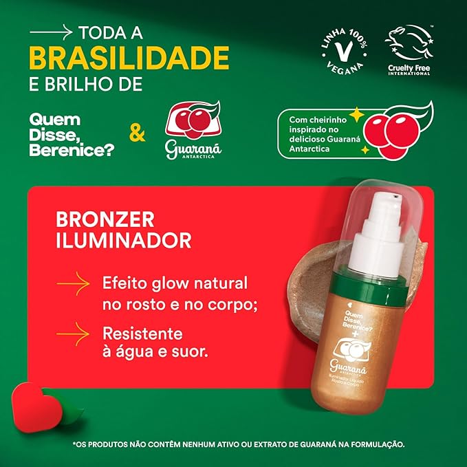 Iluminador Líquido Rosto e Corpo QDB e Guaraná Antarctica 3
