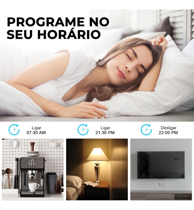 Tomada Inteligente Wi-Fi com Medidor de Consumo Ekaza 5