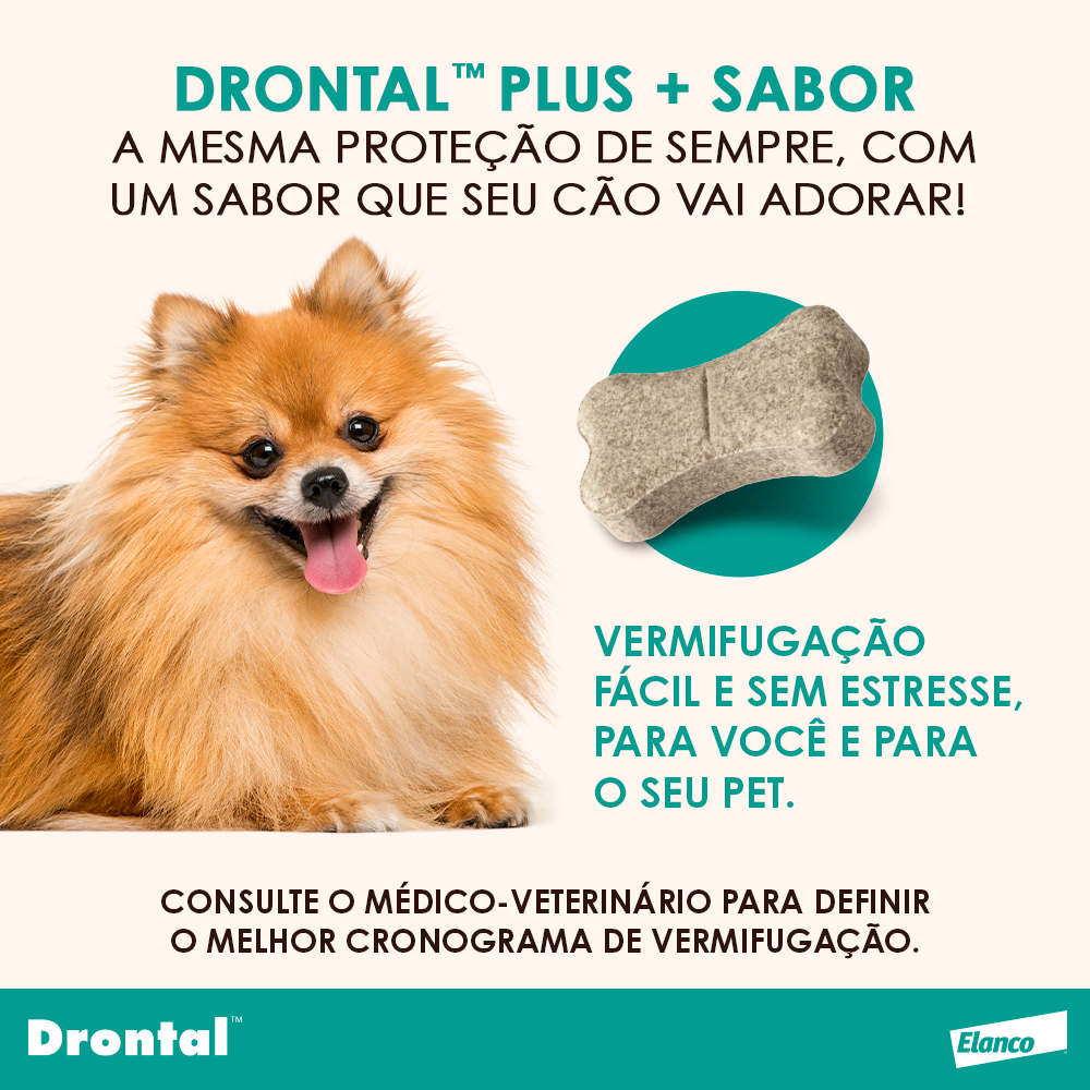 Vermífugo Drontal Plus Sabor Carne 4