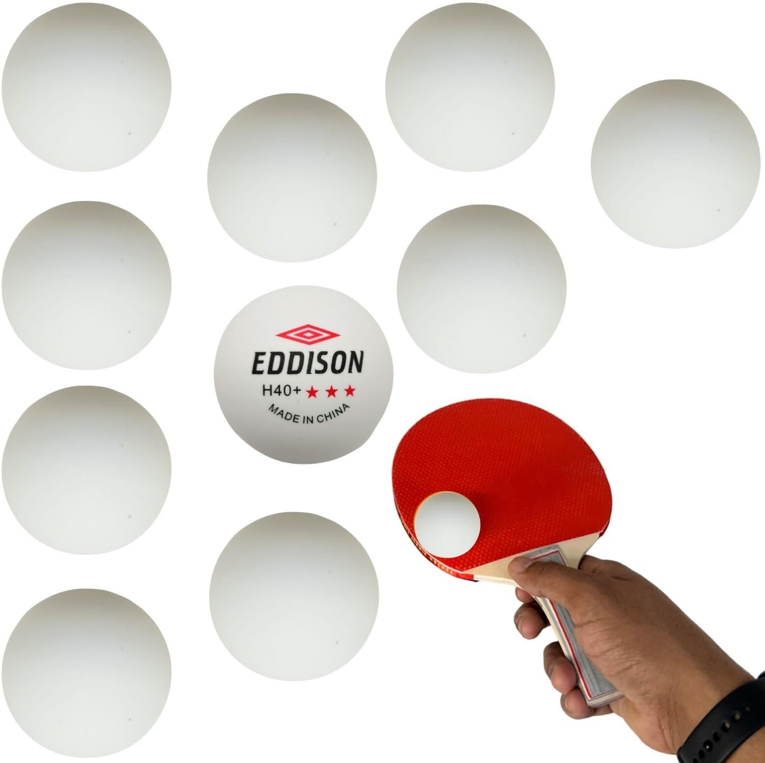 Kit 10 Bolinhas de Tênis de Mesa Ping Pong ABS 3