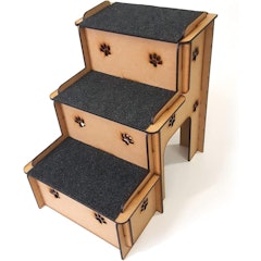 Escada Pet Cachorros em MDF 6 mm com Carpete Antiderrapante