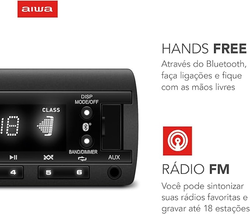 Som Automotivo Car Áudio 4X25 W BT Mic 5