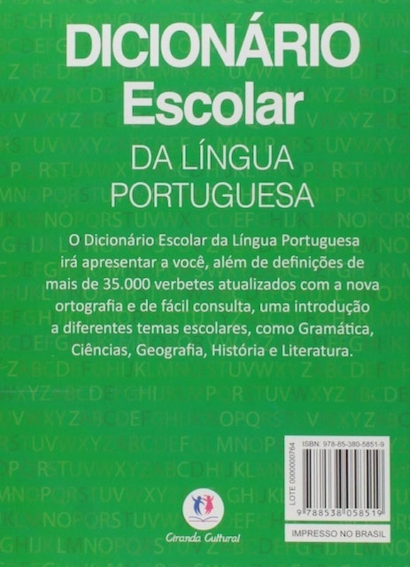 Livro Dicionário Escolar da Língua Portuguesa 2