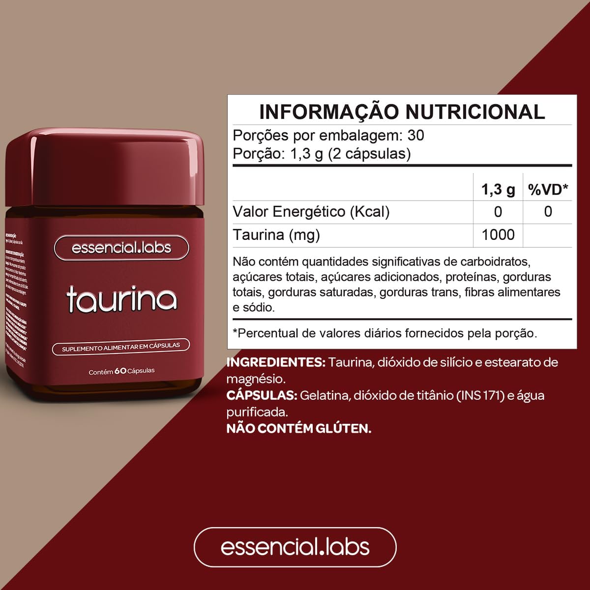 Taurina 1000 mg 3