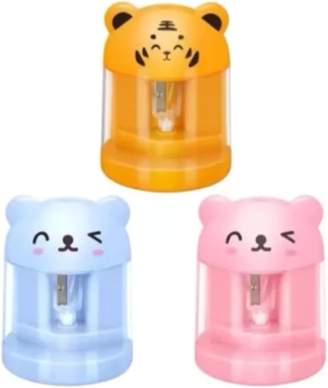 Apontador Elétrico Urso Rosa 2