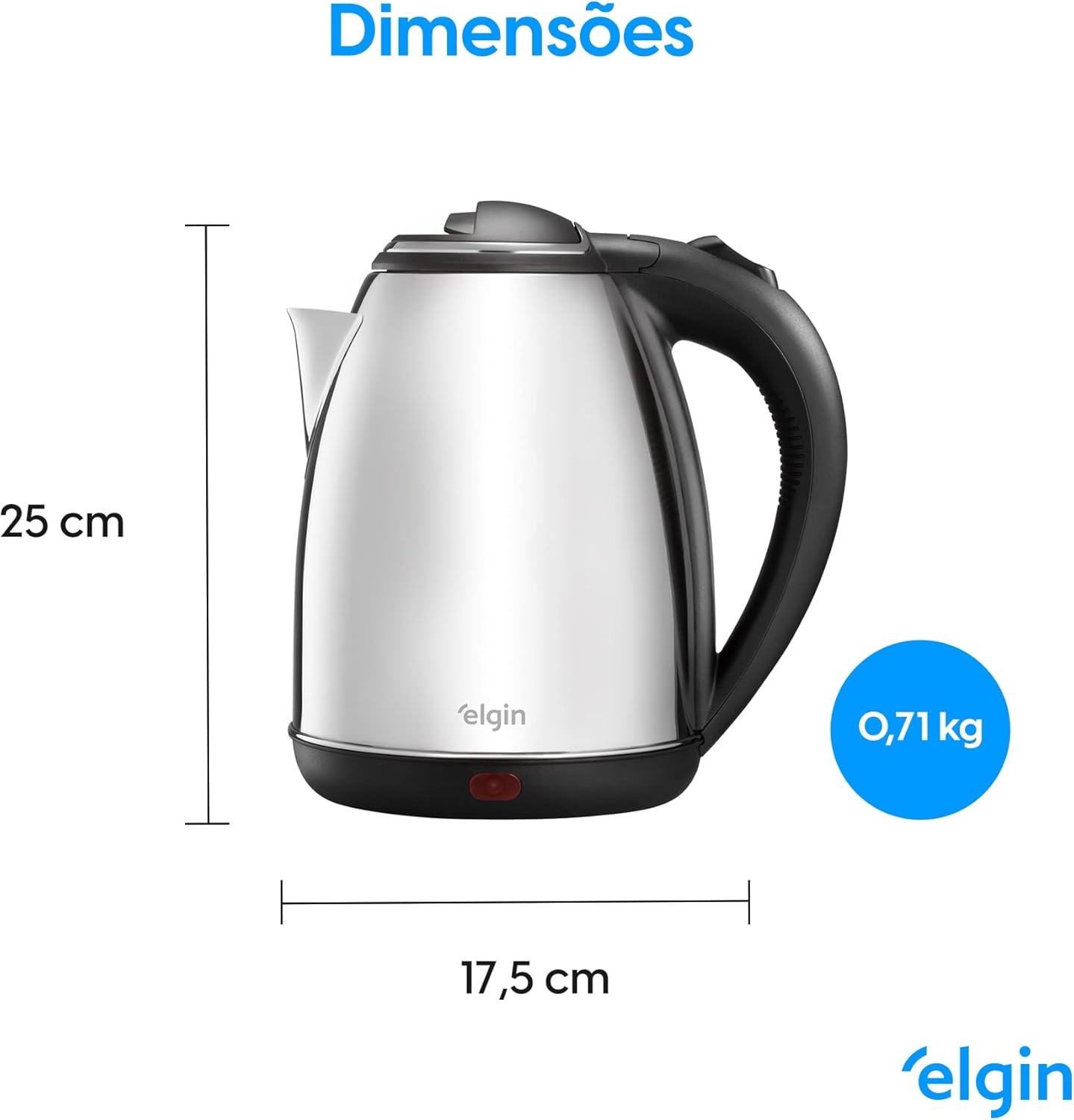 Chaleira Inox 2 L - Jarra sem Fio 4