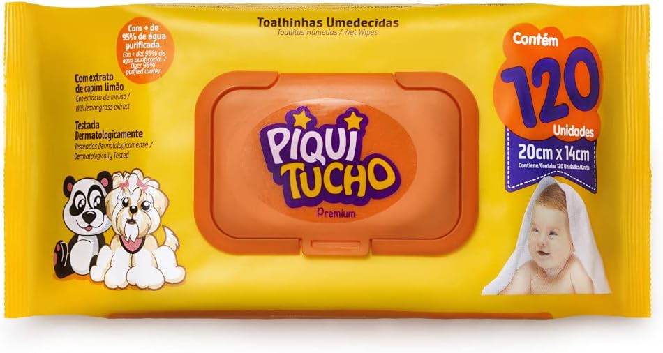 Lenços Umedecidos Piquitucho Premium 1