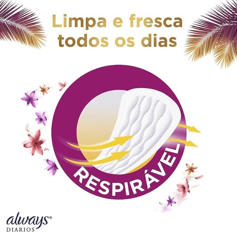 Protetor Diário Always Sensitive Edição de Verão 4