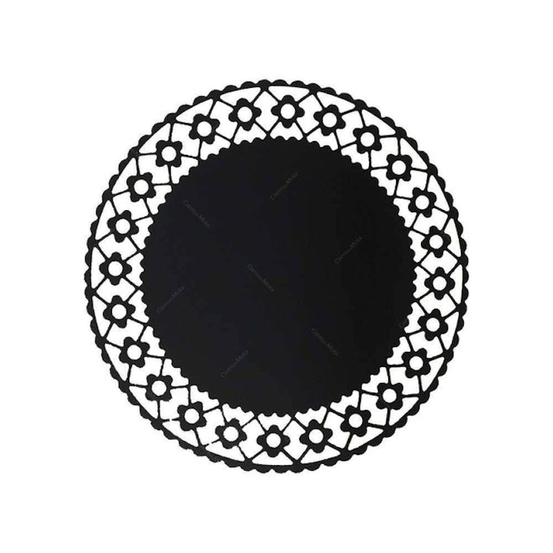 Sousplat Daisy Preto 1