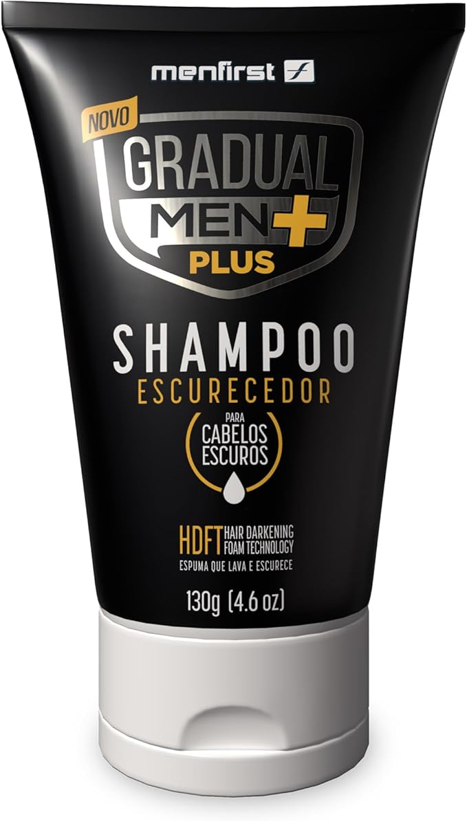 Shampoo Escurecedor de Cabelo Gradual Men PLUS + Potente + Rápido + Escuro 1