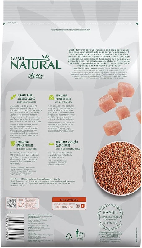 Ração Guabi Natural Cão Adulto Obeso Médio e Grande 3