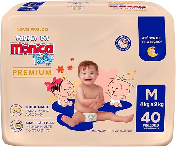  Baby Premium Econômica M 40 Unidades 1