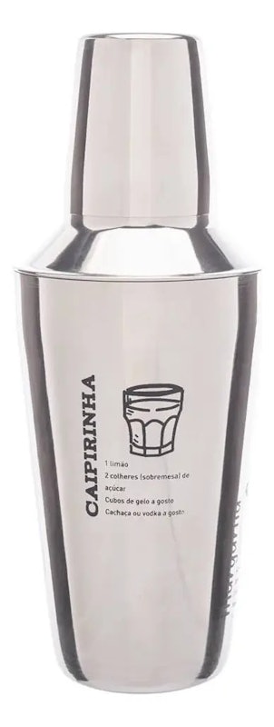 Coqueteleira de Aço Inox com Receitas 500 ml 1