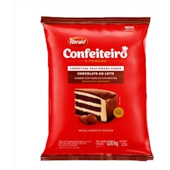 Cobertura Confeiteiro sabor Chocolate Ao Leite em Gotas