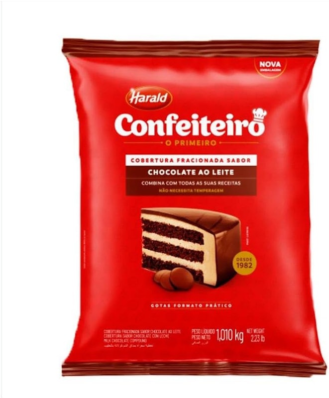 Cobertura Confeiteiro sabor Chocolate Ao Leite em Gotas 1