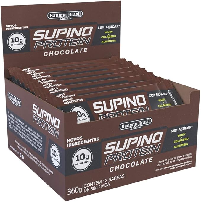 Supino Protein Chocolate Banana Brasil (12 unidades) 1