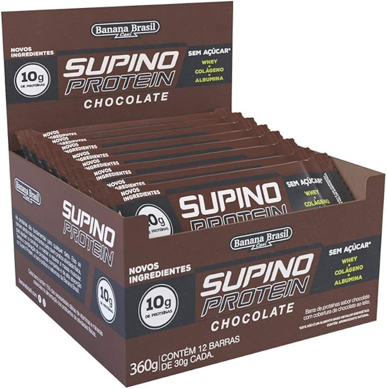 Supino Protein Chocolate Banana Brasil (12 unidades) 1