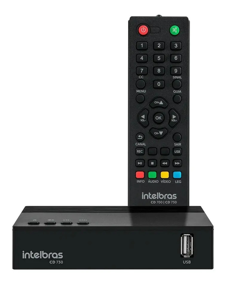 Conversor Digital de TV Intelbras com Gravador CD 730 4