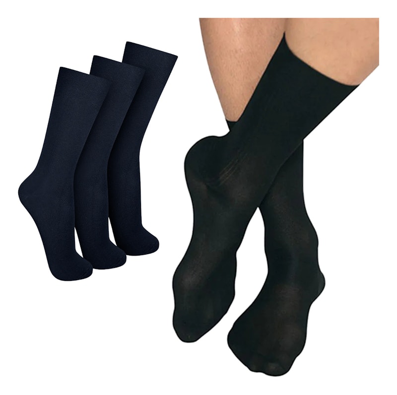 Kit com 3 Pares de Meia Adulto Cano Longo Social 4