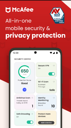 Antivírus McAfee Total Protection 2