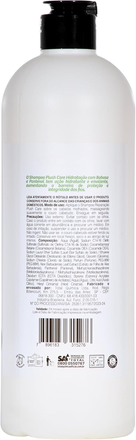 Shampoo para Cabelos, Hidratação Profunda, Babosa + Pantenol 2