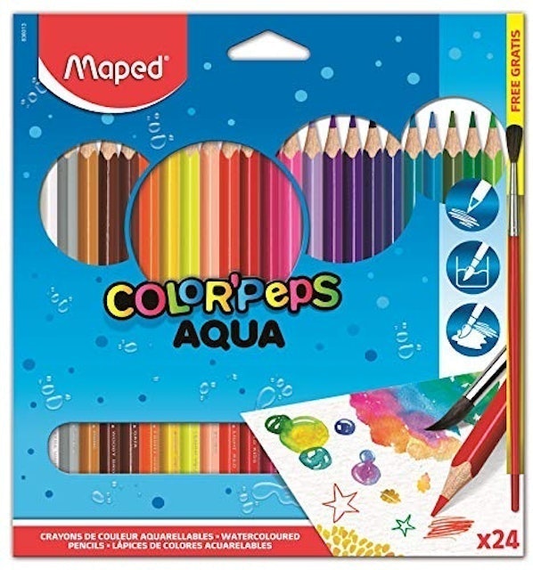 Lápis de Cor Color’Peps Aquarelável 24 Cores 1
