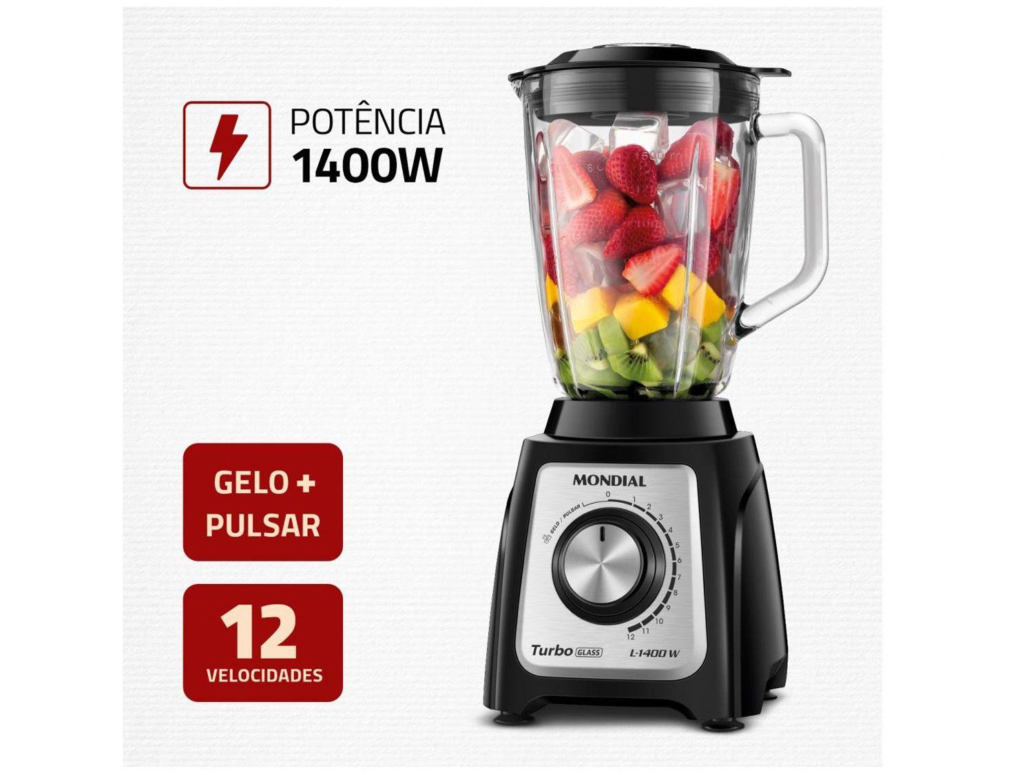 Liquidificador Turbo Glass Jarra de Vidro 2