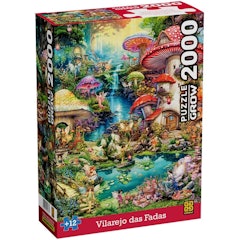 Puzzle 2000 Peças Vilarejo das Fadas