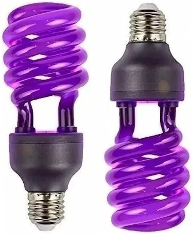 Lâmpada Luz Negra 36 W Espiral - Efeito Neon 1